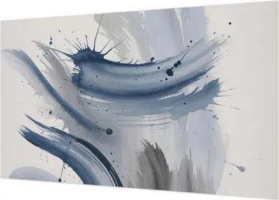Produktbild von Selbstklebende Fototapete - Wandbilder für Wohnzimmer - 416x254 - Dekorative Wandfolie - Modernes Design für Wanddekoration - Tapeten für Innenräume - Künstlerische Pinselstriche