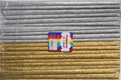 Immagine prodotto di Carta crespa 25x200cm mix oro 10 rotoli