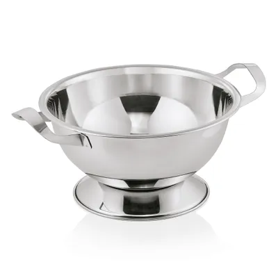 Produktbild von Suppenterrine auf Fuß mit 2 Seitengriffen, 3 L, 25 cm, Chromnickelstahl silber