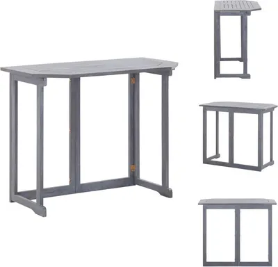 Produktbild von vidaXL Klappbarer Balkontisch 90 x 50 x 74 cm Massivholz Akazie -  Gartentische