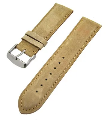 Produktbild von Uhrenarmband Kalbslederband Sand Ron in Ton 24mm Dornschließe NEU