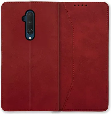Produktbild von Bookstyle 'Premium' Schutzhülle Klapphülle Schutztasche Etui Cover für OnePlus 7T Pro - Rot
