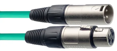 Produktbild von Mikrofonkabel, XLR/XLR (m/f), 6 m, grün