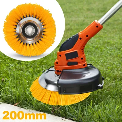 Immagine prodotto di Ikodm 2X Spazzola per erbacce da giardino per decespugliatore Stihl in nylon intrecciato professionale 25,4 x 200 mm (8 pollici)