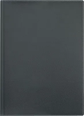 Produktbild von Buchkalender 796 A5 1 Woche/2 Seiten Kunstleder-Einband schwarz 2025