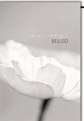 Produktbild von Trauer – Beileid – Kondolenzkarte mit Umschlag - Weiße Blume