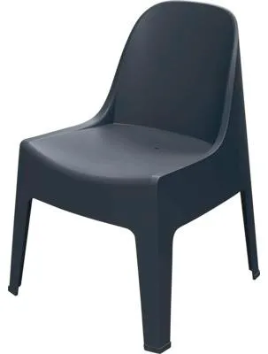 Immagine prodotto di Sedia da giardino Ferne in plastica nera 73,5 x 60 x 41 cm