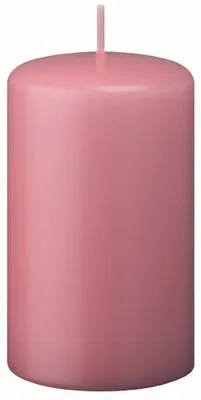 Produktbild von Flachkopf-Stumpenkerzen Altrosa 60 x Ø 40 mm, 24 Stück