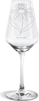 Produktbild von Mr. & Mrs. Panda Weinglas Hummel Blume - Transparent - Geschenk, Lustige Sprüche, Weißwein Glas, wein, Weißweinkelch, Für, Biene, Hummeln, Natur, Wespe