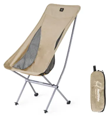Productafbeelding van Opvouwbare, draagbare campingstoel, lichtgewicht, geschikt voor vissen en buitengebruik, kleur: kaki