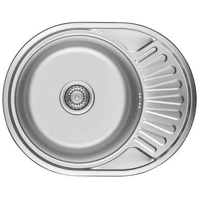 Immagine prodotto di Lavello da cucina a 1 vasca in acciaio inox Lavello ad uovo Lavello da cucina Lavello