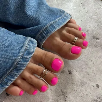 Productafbeelding van Kunstnagels, kort, vierkant, felroze, 24 stuks