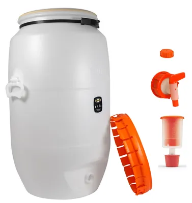 Produktbild von Speidel Getränkefass Rund 120 Liter mit Auslaufhahn NW 10 incl. Gärspund