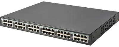 Obrázok produktu pre Digitus DN-95117, Gigabit Ethernet (10/100/1000), Plne duplexný režim, Podpora napájania cez Ethernet (PoE), Inštalácia do Racku, 1U