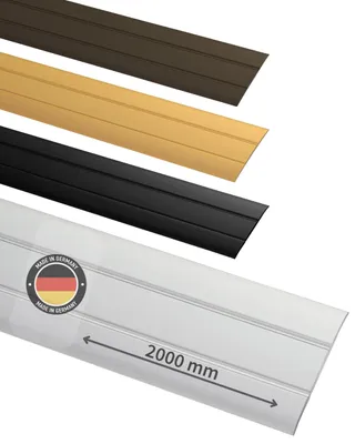 Imagen del producto de Perfil de transición autoadhesivo - 200 cm - Aluminio - Anodizado en color plateado