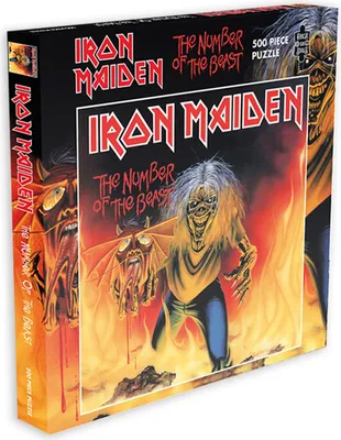 Obrázok produktu pre Iron Maiden Rock Saws Puzzle The Number of the Beast Single (500 kusov)
