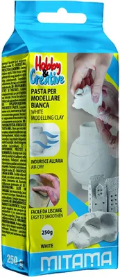 Obrázok produktu pre Modelovacia hlina, biela, 250g, MITAMA 63857