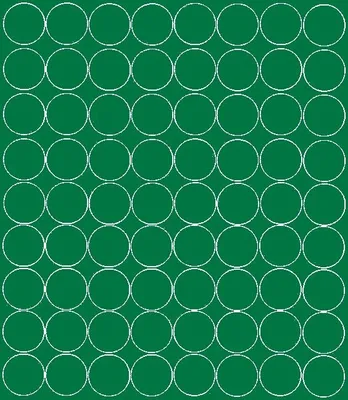 Image de Autocollants ronds, diamètre 5 cm, 72 pièces, vert brillant