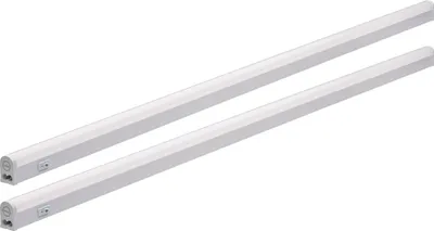 Produktbild von 2er Set Oktaplex Unterbauleuchte Küche 114 cm Unterschrankleuchte neutralweiß 4000K 18W mit Schalter
