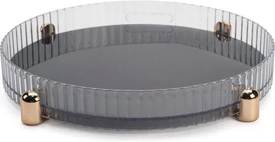 Obrázek produktu pro Kosmetický organizér s 360° otočným mechanismem, průhledný, velký organizér na toaletní stolek