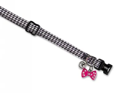 Produktbild von NOBBY Katzenhalsband "PEPITA", schwarz / weiß