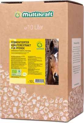 Produktbild von Multikraft FKE 10L für Pferde BIO Fermentierter Kräuterextrakt Ergänzungsfuttermittel mit EM