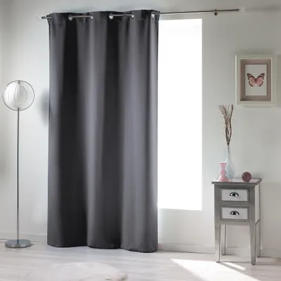 Obrázok produktu pre Záclona s očkami, 140 X 240 cm, Occult, Blackout Curtain Plain, Grey - Dekoratívny záves