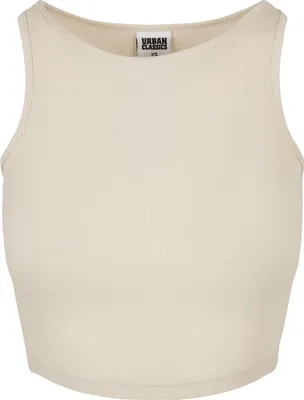 Immagine prodotto di Urban Classics Donna - Canotta a costine cropped soft sea - M