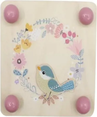 Produktbild von Simply Holz Blumenpresse Vogel - pädagogisches Spielzeug Blumenpresse
