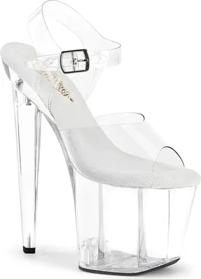 Produktbild von Pleaser RAZZLE-808 Plateau Sandalen Transparent EU 38