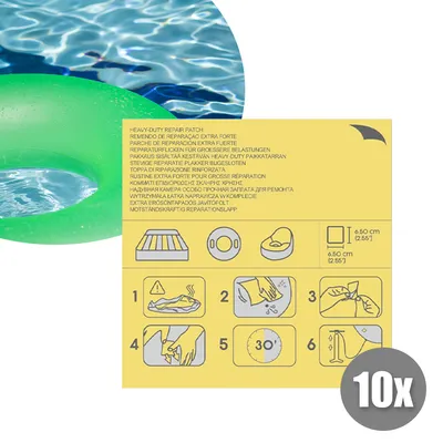 Produktbild von Bestway® Selbstklebende Reparaturflicken 6,5 x 6,5 cm, 10 Stück