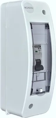Produktbild von RoadEu - Leitungsschutzschalter, Stromverteiler B16A 1P 230V - Leistungsschalter, Sicherungskasten, Aufputz Verteiler