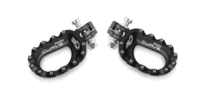 Immagine prodotto di S3 Curve poggiapiedi alluminio nero