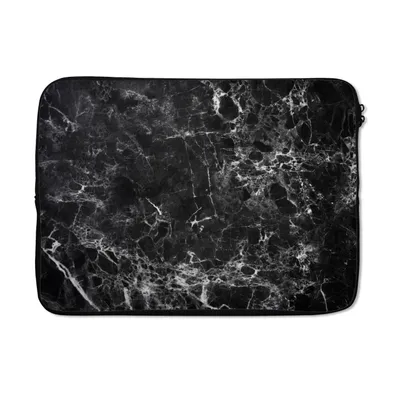 Produktbild von MuchoWow® Laptop Hülle 14 ZollMarmor - Muster - Schwarz - Weiß Laptoptasche - Laptoptasche - Stoßsicher - Schutzhaube