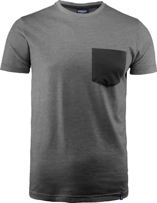 Produktbild von Harvest Portwillow Rundhals T-Shirt aus Baumwolle mit Brusttasche, vorgeschrumpft