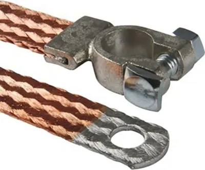 Produktbild von AUPROTEC Masseband mit Polklemme 300 mm 50 mm² 300A