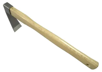 Obrázek produktu pro 1 ks kované zahradní motyčky, zahradní motyka s dřevěnou rukojetí, čepel pro kypření půdy, odstraňování plevele a sázení