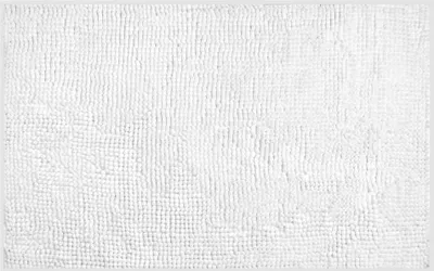 Produktbild von CHENILL Badewannenvorleger 50x80cm, 100% Polyester, Weiß