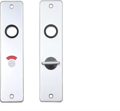 Produktbild von WC-Türbeschlag Aluminium Kurzschild 57/5 - pro Set