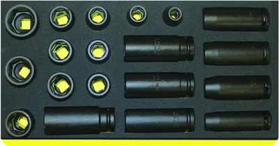Produktbild von STAHLWILLE Satz IMPACT Steckschlüsseleinsätze 19 St.
