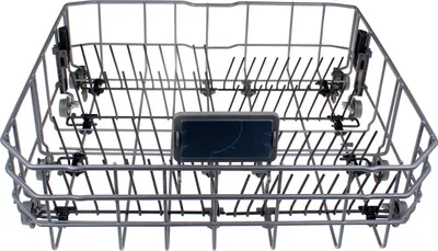 A dishwasher basket.