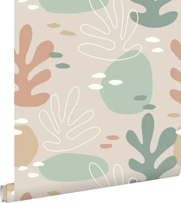 Obrázek produktu pro ESTAhome tapeta korálová terakota, šedozelená a šedá 50 x 900 cm