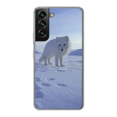 Produktbild von MuchoWow® Handyhülle Schutzhülle Hülle für Samsung Galaxy S22 Fuchs - Schnee - Berge Silikon Softcase Handy Hülle - Mobiltelefonhülle