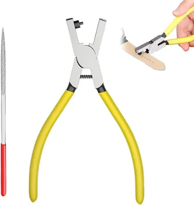 Imagen del producto de Pinza perforadora práctica para cuero, papel y tela, 1 unidad, ideal para correas de relojes