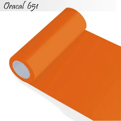 Produktbild von Oracal 651 - Orafol glänzend - glanz - für Küchenschränke und Dekoration Folie 25m (Laufmeter) - 100 cm Folienhöhe - 35-pastellorange + GRATIS ein Schmetterlingsset W400 von Indigos UG