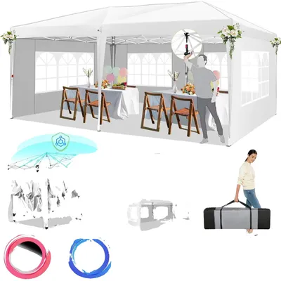 Productafbeelding van Paviljoen, waterdicht materiaal, eenvoudige montage, donkergrijs