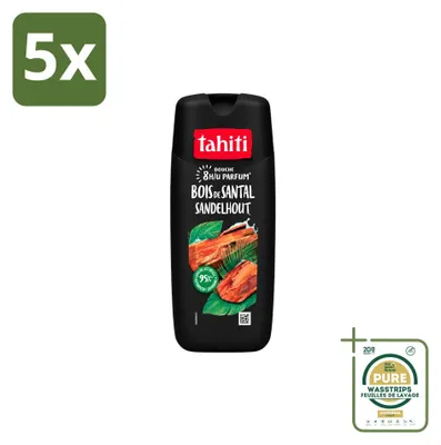 Produktbild von 5 x Tahiti Douchegel Sandelhout 315 ml - Vorratspackung - 5 Stücke