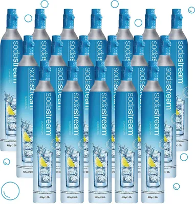 Image de Lot de 18 cylindres de recharge de gaz co2 60l pour machine à gazéifier - Sodastream - 18 X CYLINDRE GAZ - soda club