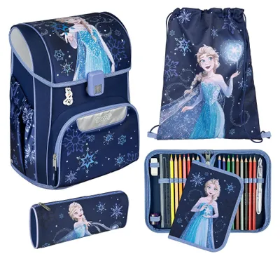 Image de Scooli sac d'école EasyStart Schulranzen-Set 5 pièces Frozen bleu marine