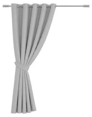 Verdunkelungsvorhang mit Ösen 168x213 cm, lichtgrau, 1 Paneel